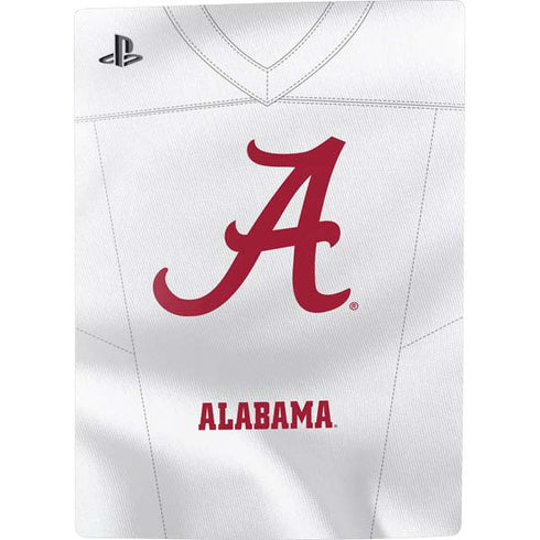 University of Alabama White Jersey PS5 Digital Edition Console Skin